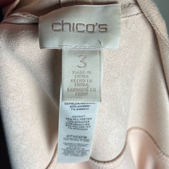 Chico’s Faux Suede Peach Double-Face Duster Cardigan Size XL - Picture 5 of 12